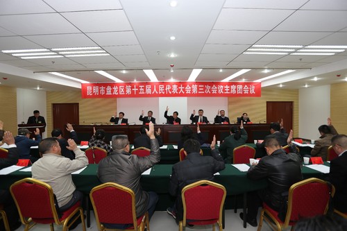 盘龙区第十五届人民代表大会第三次会议主席团第三次全体会议